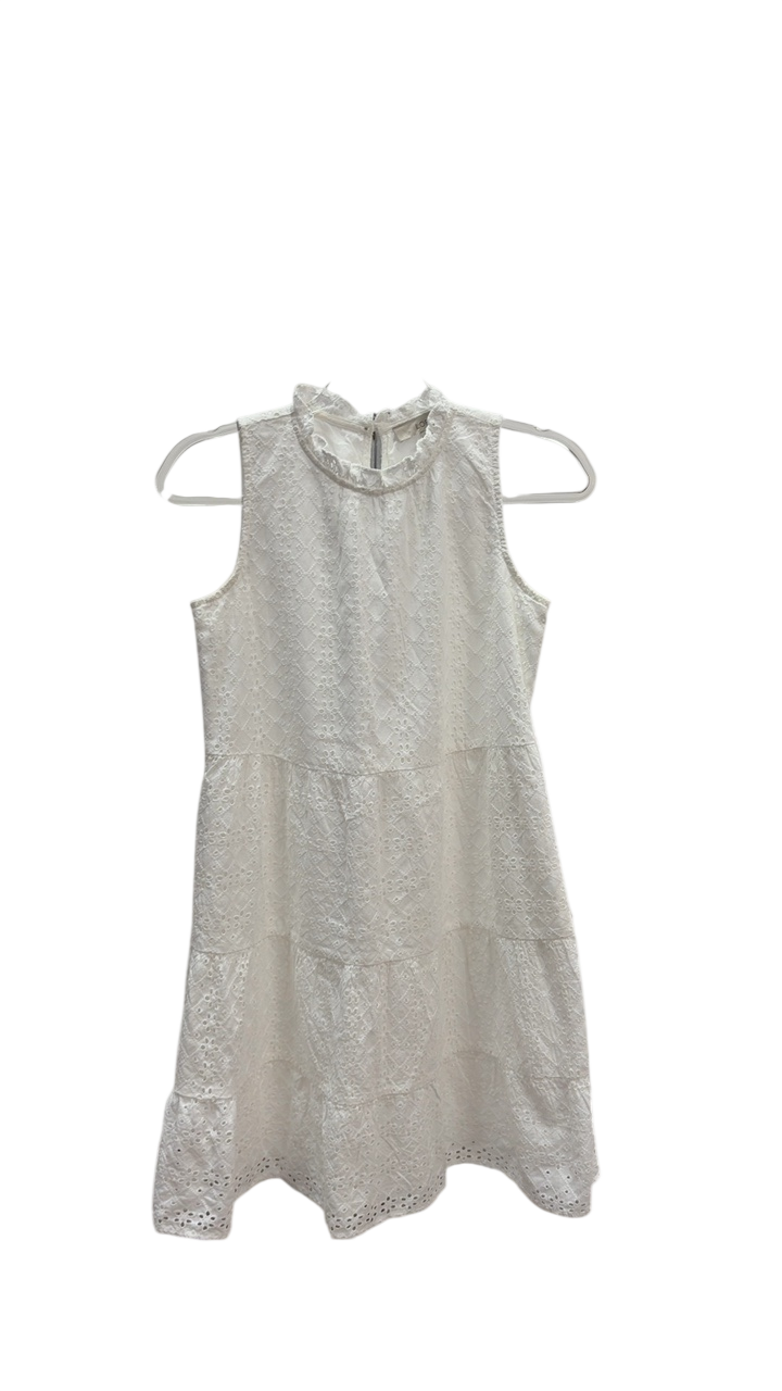 loft lace dress Strappy Lace Trim Pintucked Midi Pocket Dress