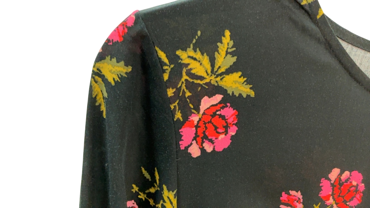 Old Navy Dress XSmall Black with Pink and Green – Rise Up Consignments Old Navy Dress XSmall Black with Pink and Green – Rise Up Consignments